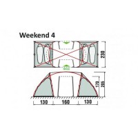 Палатка GreenLand Weekend 2+2