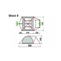 Палатка GreenLand West 4