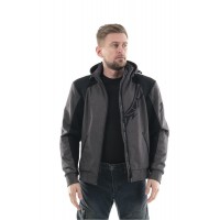 Мототолстовка DF Urban Grey с защитой