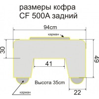 Кофр Baseg для квадроцикла CF 500A задний
