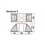 Палатка GreenLand Weekend 2+2