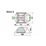 Палатка GreenLand West 4
