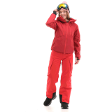 Куртка горнолыжная утепленная Gravity Premium WOMAN Maroon-Red