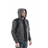 Мототолстовка DF Urban Grey с защитой