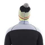 Шапка Mountain Black-Yellow (с помпоном)