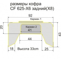 Кофр Baseg для квадроцикла CF X6-X8 задний